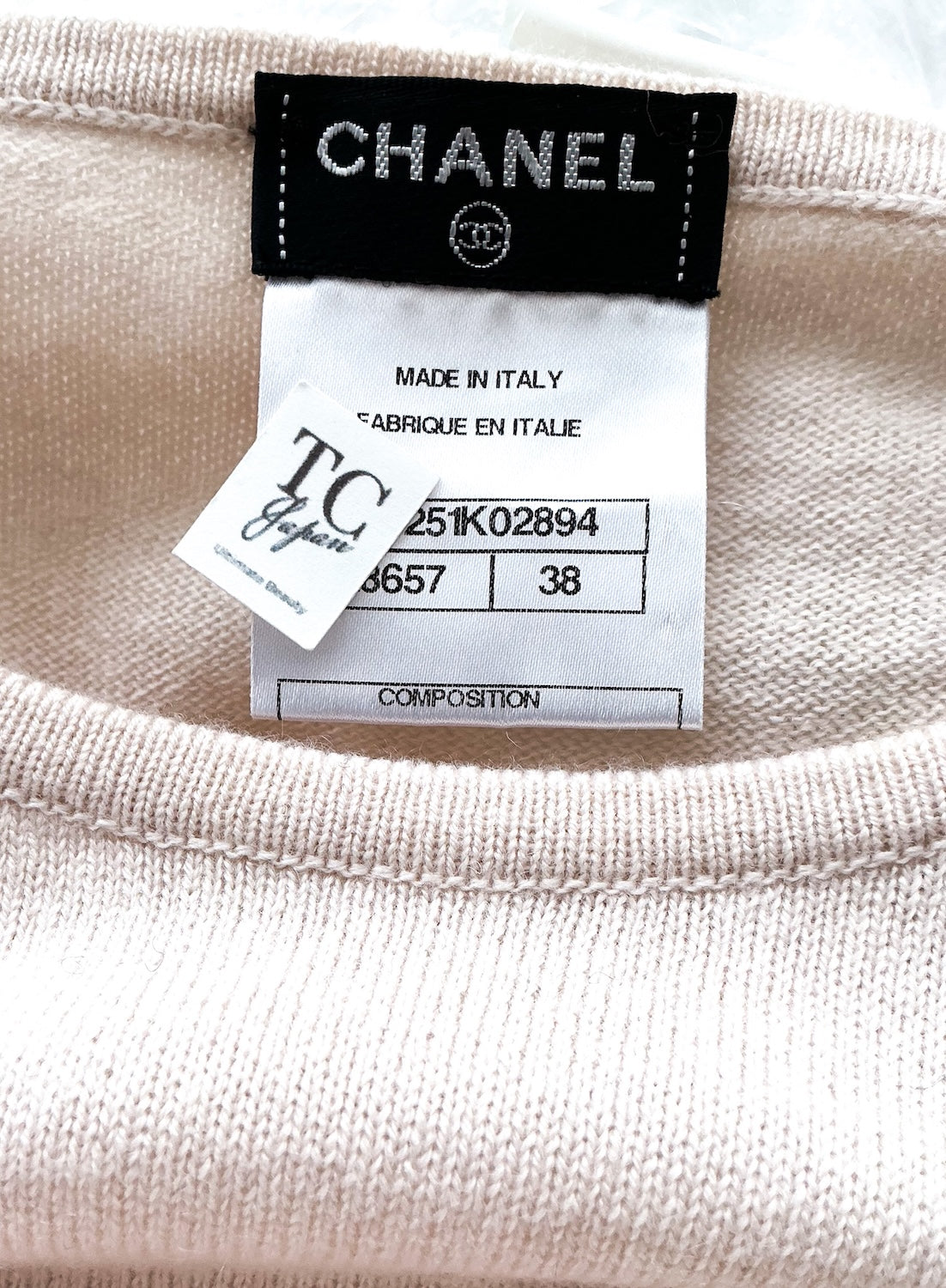 CHANEL 11C Pink Black Stripe Cashmere Knit Dress 36 シャネル ピンク ブラック ストライプ ボーダー カシミア100% ニット ワンピース 即発 - TC JAPAN