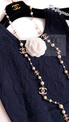 CHANEL 13C Versailles Navy Jacquard Sleeveless Dress 34 36 シャネル ベルサイユ ネイビー ジャガード ニット ノースリーブ ワンピース 即発