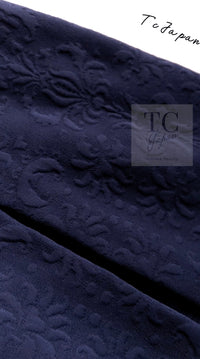 CHANEL 13C Versailles Navy Jacquard Sleeveless Dress 34 36 シャネル ベルサイユ ネイビー ジャガード ニット ノースリーブ ワンピース 即発
