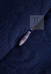 CHANEL 13C Versailles Navy Jacquard Sleeveless Dress 34 36 シャネル ベルサイユ ネイビー ジャガード ニット ノースリーブ ワンピース 即発