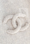 CHANEL 09A Beige Wool Cashmere CC Logo Knit Dress 34 シャネル ベージュ ウール カシミア CC ロゴ ニット ワンピース 即発