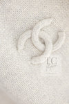 CHANEL 09A Beige Wool Cashmere CC Logo Knit Dress 34 シャネル ベージュ ウール カシミア CC ロゴ ニット ワンピース 即発