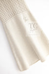 CHANEL 09A Beige Wool Cashmere CC Logo Knit Dress 34 シャネル ベージュ ウール カシミア CC ロゴ ニット ワンピース 即発