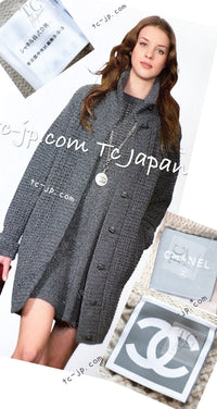CHANEL 09A Beige Wool Cashmere CC Logo Knit Dress 34 シャネル ベージュ ウール カシミア CC ロゴ ニット ワンピース 即発