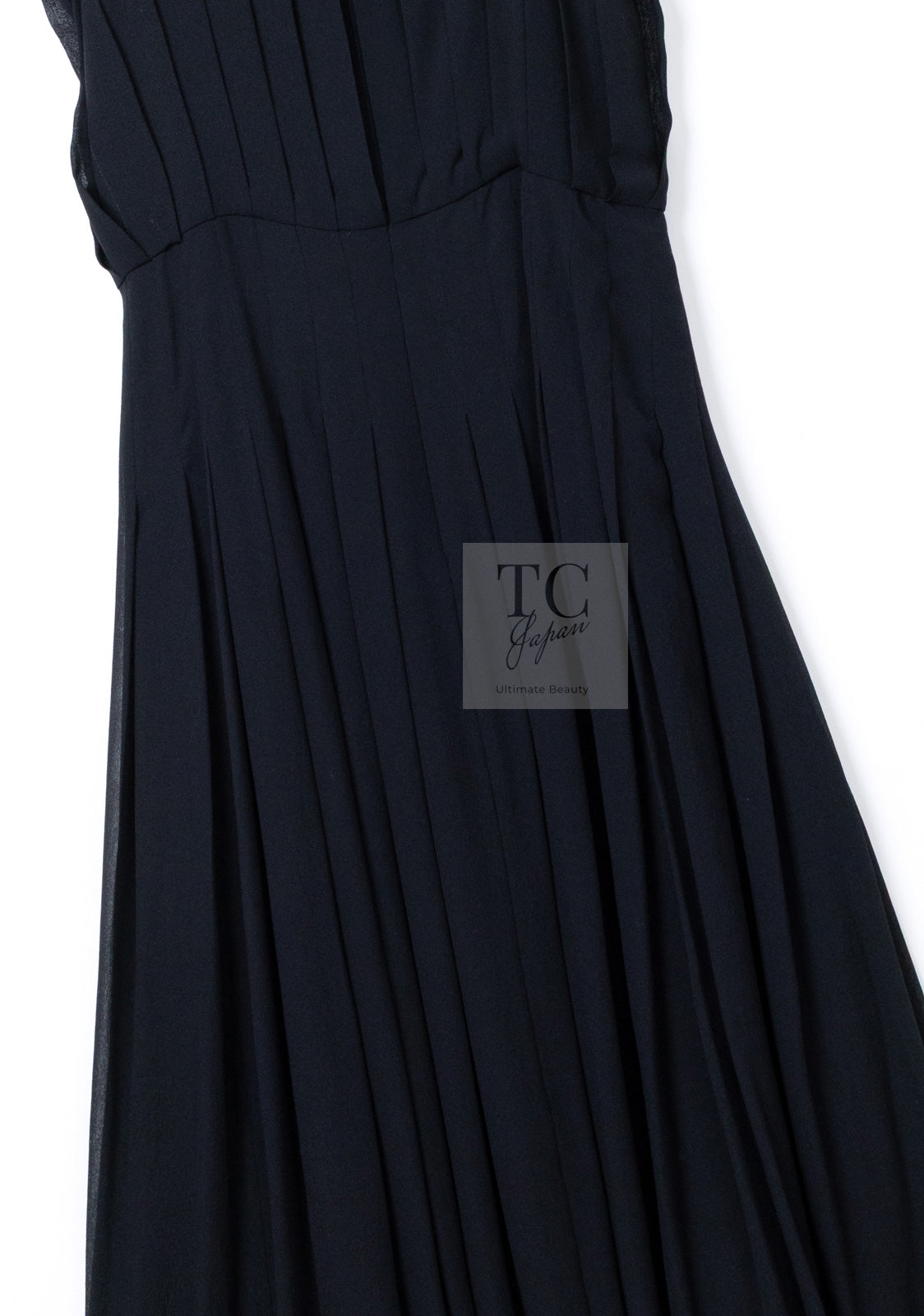 CHANEL 16PF Black Silk Lace Slip Long Dress 34 シャネル ブラック シルク レース スリップ ロング ドレス ワンピース 即発