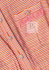 CHANEL 19S Orange Stripe Silk Dress 38 シャネル オレンジ ストライプ シルク ワンピース 即発
