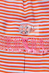 CHANEL 19S Orange Stripe Silk Dress 38 シャネル オレンジ ストライプ シルク ワンピース 即発