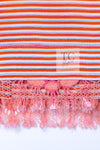 CHANEL 19S Orange Stripe Silk Dress 38 シャネル オレンジ ストライプ シルク ワンピース 即発