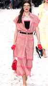 CHANEL 19S Orange Stripe Silk Dress 38 シャネル オレンジ ストライプ シルク ワンピース 即発