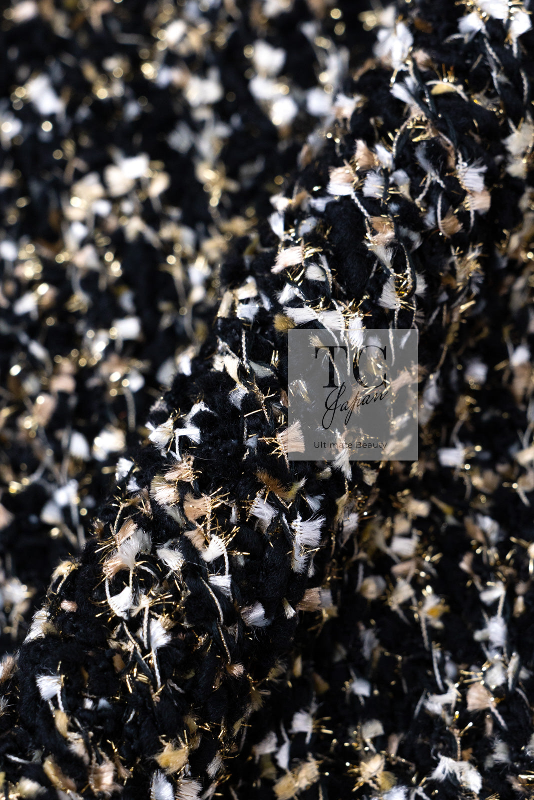 CHANEL 19PF Black Gold Wool Knit Dress 38 シャネル ブラック ゴールド ウール ニット ワンピース 即発