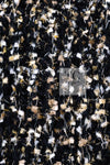 CHANEL 19PF Black Gold Wool Knit Dress 38 シャネル ブラック ゴールド ウール ニット ワンピース 即発