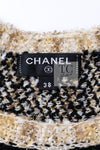 CHANEL 19PF Black Gold Wool Knit Dress 38 シャネル ブラック ゴールド ウール ニット ワンピース 即発