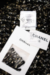 CHANEL 19PF Black Gold Wool Knit Dress 38 シャネル ブラック ゴールド ウール ニット ワンピース 即発