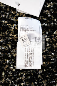 CHANEL 19PF Black Gold Wool Knit Dress 38 シャネル ブラック ゴールド ウール ニット ワンピース 即発
