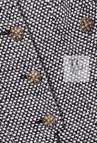 CHANEL 12PF Paris Bombay Black White Metallic Tweed Dress 38 シャネル ブラック ホワイト メタリック ツイード ワンピース 即発