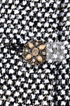 CHANEL 12PF Paris Bombay Black White Metallic Tweed Dress 38 シャネル ブラック ホワイト メタリック ツイード ワンピース 即発