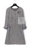 CHANEL 12PF Paris Bombay Black White Metallic Tweed Dress 38 シャネル ブラック ホワイト メタリック ツイード ワンピース 即発