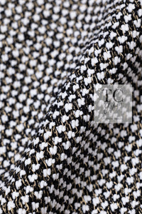 CHANEL 12PF Paris Bombay Black White Metallic Tweed Dress 38 シャネル ブラック ホワイト メタリック ツイード ワンピース 即発