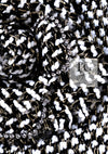 CHANEL 12PF Paris Bombay Black White Metallic Tweed Dress 38 シャネル ブラック ホワイト メタリック ツイード ワンピース 即発