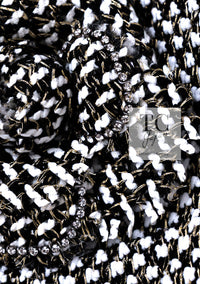CHANEL 12PF Paris Bombay Black White Metallic Tweed Dress 38 シャネル ブラック ホワイト メタリック ツイード ワンピース 即発