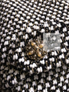 CHANEL 12PF Paris Bombay Black White Metallic Tweed Dress 38 シャネル ブラック ホワイト メタリック ツイード ワンピース 即発