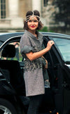 CHANEL 12PF Paris Bombay Black White Metallic Tweed Dress 38 シャネル ブラック ホワイト メタリック ツイード ワンピース