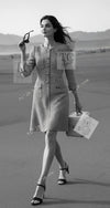 CHANEL 12PF Paris Bombay Black White Metallic Tweed Dress 38 シャネル ブラック ホワイト メタリック ツイード ワンピース 即発