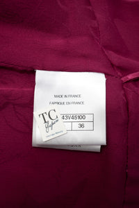 CHANEL 18PA Fuchsia Pink Purple Wool Mohair Tweed Dress 34 36 シャネル フューシャ ピンクパープル ウール モヘア ツイード ワンピース 即発