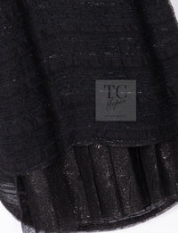 CHANEL 04S Black Metallic Pearl Button Dress with Slip 36 シャネル ブラック メタリック パールボタン ワンピース スリップ付き 即発