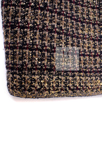 CHANEL 11PF Black Gold Metallic Gripoix Cashmere Wool Knit Dress 36 シャネル ブラック ゴールド メタリック グリポワ カシミア ウール ニット ワンピース 即発