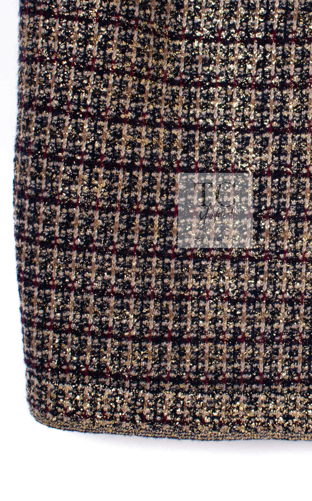 CHANEL 11PF Black Gold Metallic Gripoix Cashmere Wool Knit Dress 36 シャネル ブラック ゴールド メタリック グリポワ カシミア ウール ニット ワンピース 即発