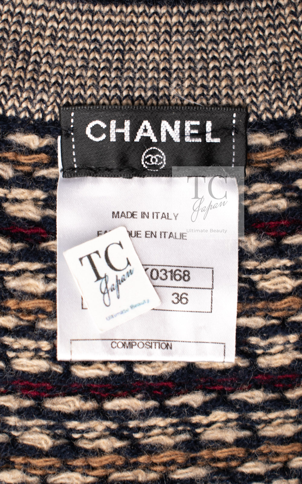 CHANEL 11PF Black Gold Metallic Gripoix Cashmere Wool Knit Dress 36 シャネル ブラック ゴールド メタリック グリポワ カシミア ウール ニット ワンピース 即発