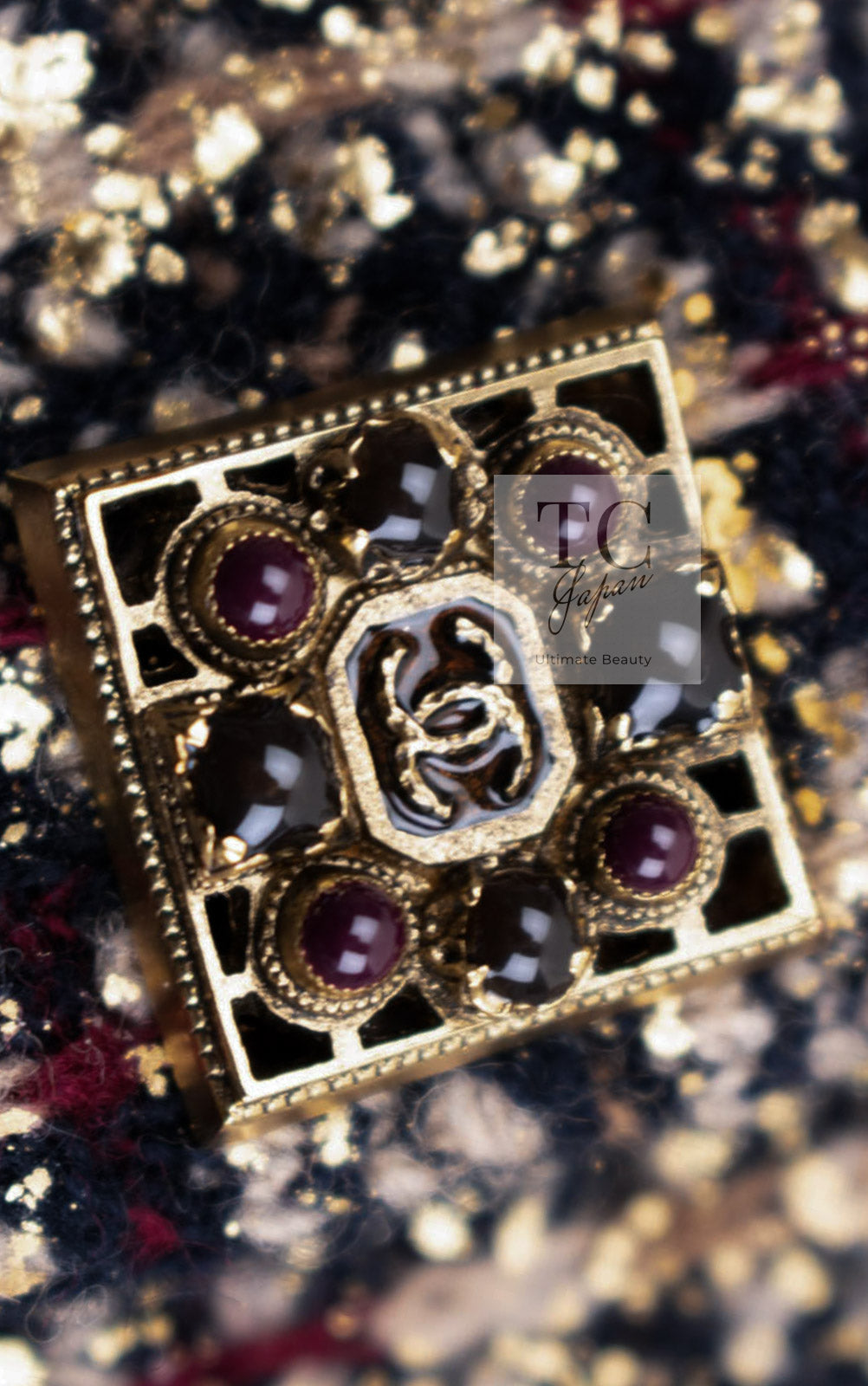 CHANEL 11PF Black Gold Metallic Gripoix Cashmere Wool Knit Dress 36 シャネル ブラック ゴールド メタリック グリポワ カシミア ウール ニット ワンピース 即発