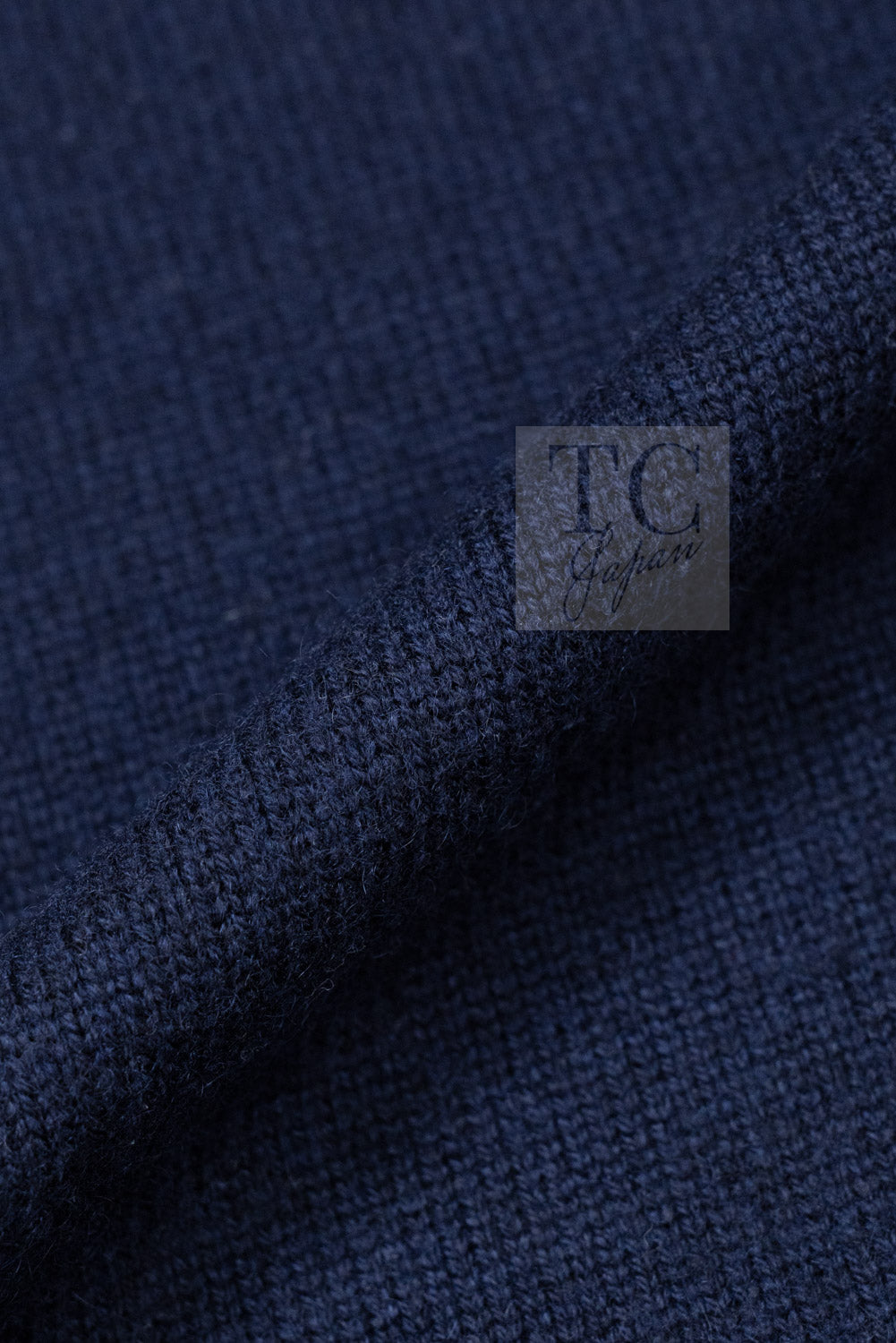 CHANEL 09A Drak Navy Stitch Cashmere 100% Knit Dress 38 7