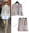 CHANEL 05S Beige Gold Silver Metallic Tweed Jacket Skirt Suit 44 46 シャネル ベージュ ゴールド メタリック ルサージュ ツイード ジャケット スカート スーツ 即発