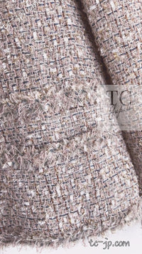 CHANEL 05S Beige Gold Silver Metallic Tweed Jacket Skirt Suit 44 46 シャネル ベージュ ゴールド メタリック ルサージュ ツイード ジャケット スカート スーツ 即発