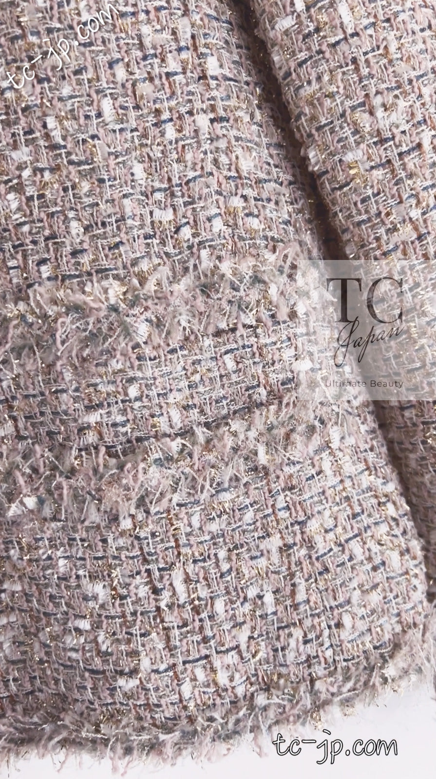 CHANEL 05S Beige Gold Silver Metallic Tweed Jacket Skirt Suit 44 46 シャネル ベージュ ゴールド メタリック ルサージュ ツイード ジャケット スカート スーツ 即発