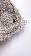 CHANEL 05S Beige Gold Silver Metallic Tweed Jacket Skirt Suit 44 46 シャネル ベージュ ゴールド メタリック ルサージュ ツイード ジャケット スカート スーツ 即発