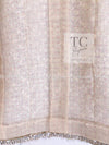 CHANEL 05S Beige Gold Silver Metallic Tweed Jacket Skirt Suit 44 46 シャネル ベージュ ゴールド メタリック ルサージュ ツイード ジャケット スカート スーツ 即発
