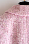 CHANEL 21S Light Pink Double Tweed Jacket 34 シャネル ライト ピンク ココボタン ダブル ツイード ジャケット 即発