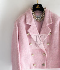 CHANEL 21S pink tweed women's jacket / シャネル レディース ピンク ツイード ジャケット