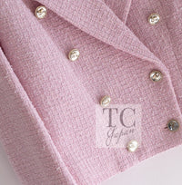 CHANEL 21S pink tweed women's jacket / シャネル レディース ピンク ツイード ジャケット