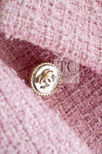 CHANEL 21S pink tweed women's jacket / シャネル レディース ピンク ツイード ジャケット
