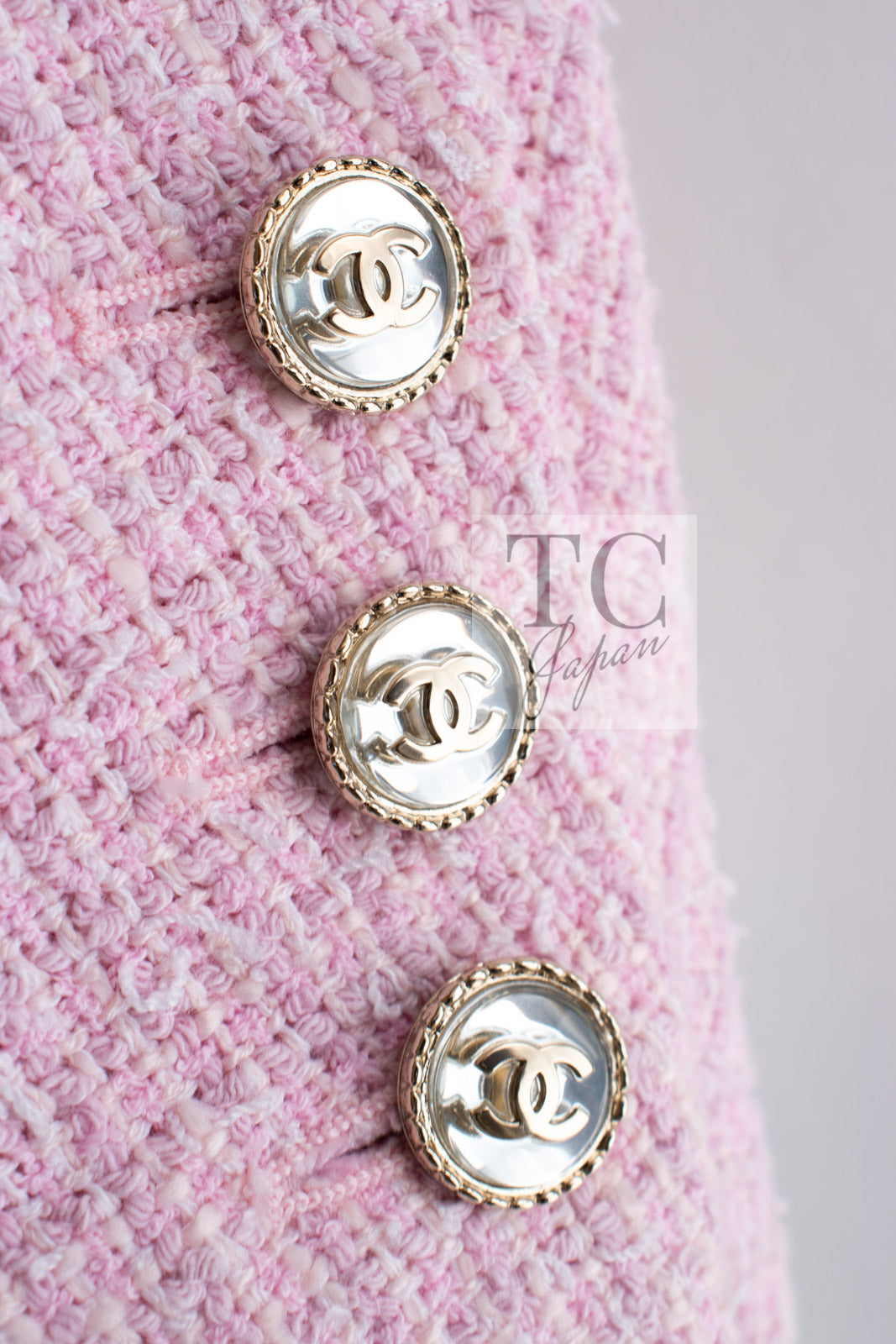 CHANEL 21S pink tweed women's jacket / シャネル レディース ピンク ツイード ジャケット
