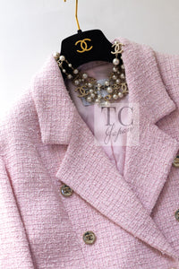 CHANEL 21S pink tweed women's jacket / シャネル レディース ピンク ツイード ジャケット
