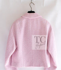 CHANEL 21S pink tweed women's jacket / シャネル レディース ピンク ツイード ジャケット