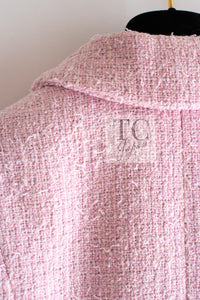 CHANEL 21S pink tweed women's jacket / シャネル レディース ピンク ツイード ジャケット