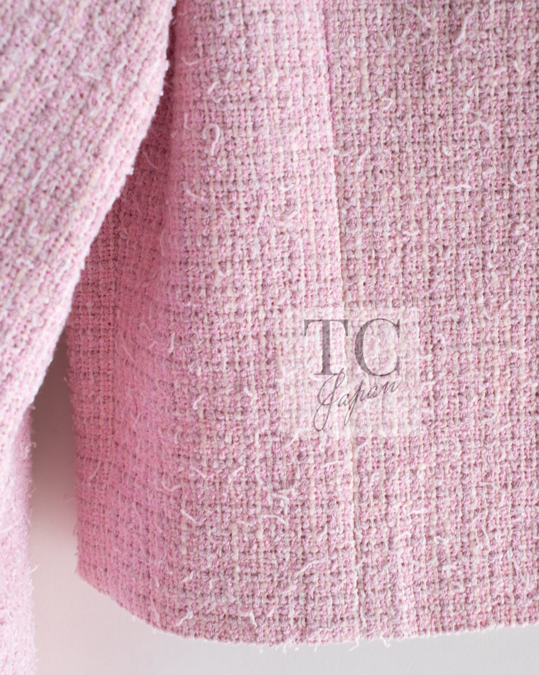 CHANEL 21S pink tweed women's jacket / シャネル レディース ピンク ツイード ジャケット