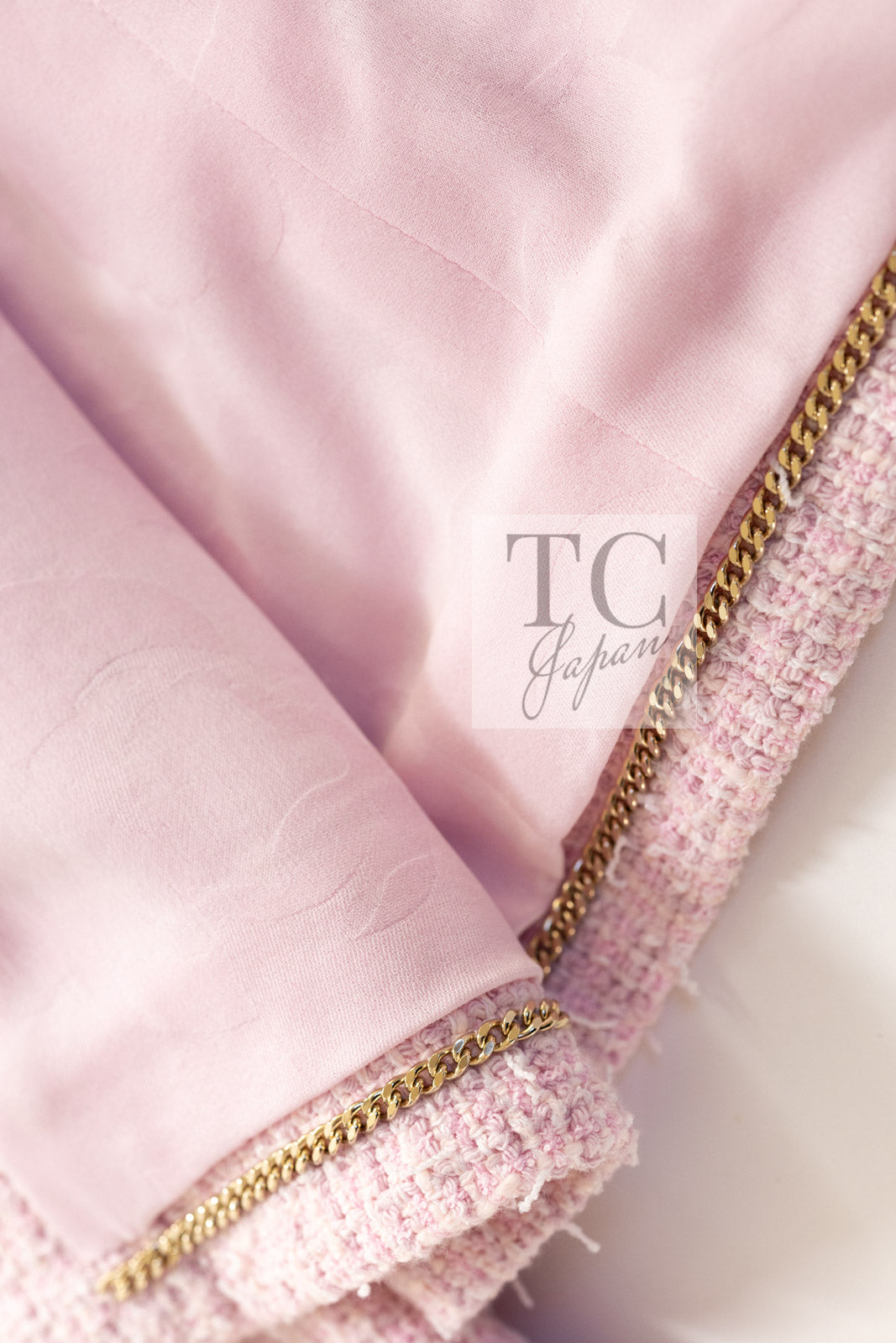 CHANEL 21S pink tweed women's jacket / シャネル レディース ピンク ツイード ジャケット