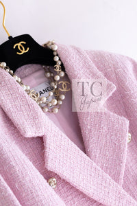 CHANEL 21S pink tweed women's jacket / シャネル レディース ピンク ツイード ジャケット